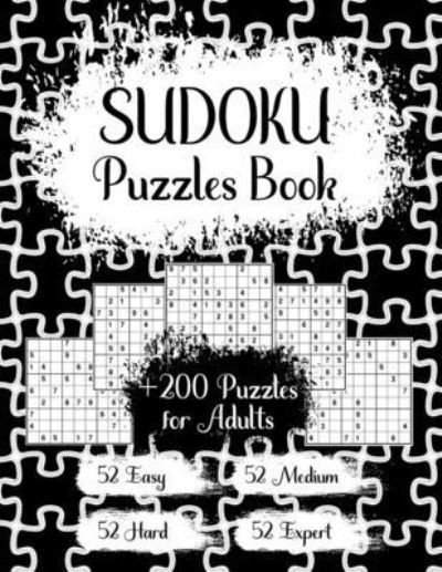 Cover for Yh Prints · Sudoku Puzzle Book: Easy to Expert Sudoku Puzzles for Adults with Answers - Black cover (Paperback Bog) (2021)