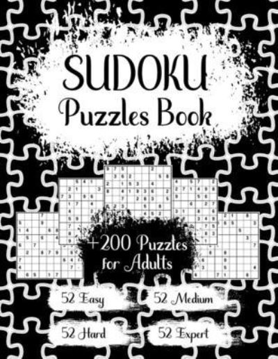 Cover for Yh Prints · Sudoku Puzzle Book: Easy to Expert Sudoku Puzzles for Adults with Answers - Black cover (Paperback Book) (2021)