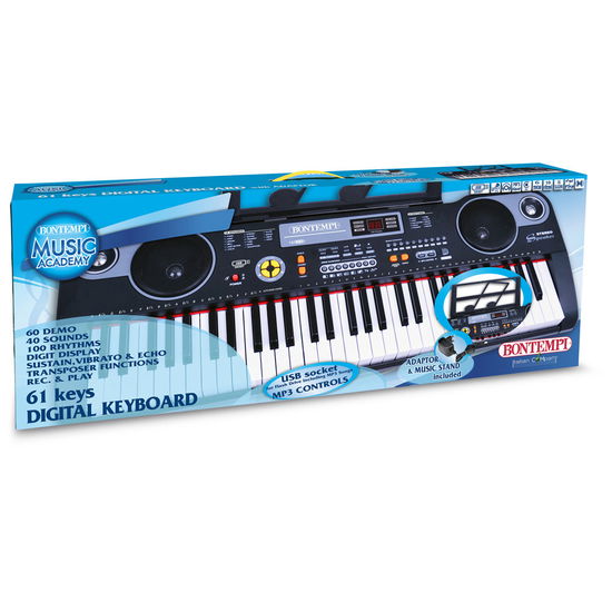 Cover for Bontempi · Bomtempi Digital Keyboard With 61 Full Size Keys + Adaptor + Usb Socket For Flash Drive (Toys)