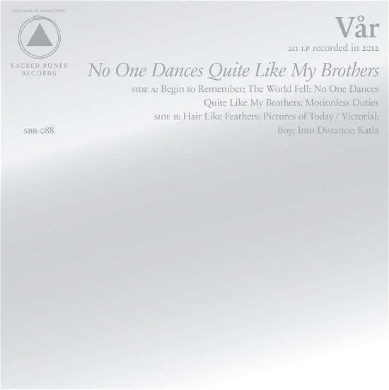 Cover for Vår · No One Dances Quite Like My Brothers (LP) (2013)