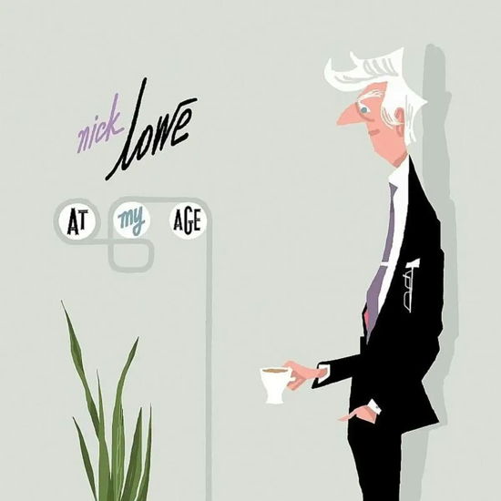 Cover for Nick Lowe · At My Age (Ltd. 15th Anniversary Silver Vinyl) (LP) [Limited Edition, Colored Vinyl, Silver, Anniversary edition] (2022)