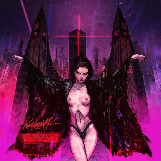 Cover for Perturbator · The Uncanny Valley (LP) [Frosted Clear Vinyl edition] (2024)