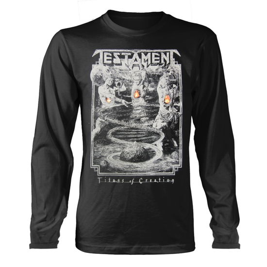 Cover for Testament · Titans of Creation (Grey) Europe 2020 Tour (Pullover / Bluse) [size S] [Black edition] (2020)