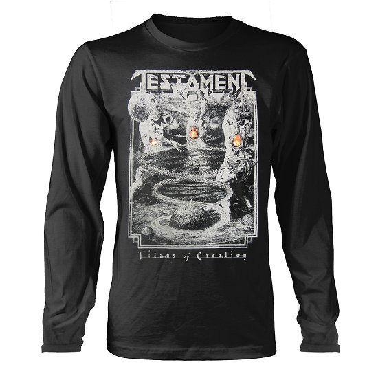 Cover for Testament · Titans of Creation (Grey) Europe 2020 Tour (Tröja) [size S] [Black edition] (2020)