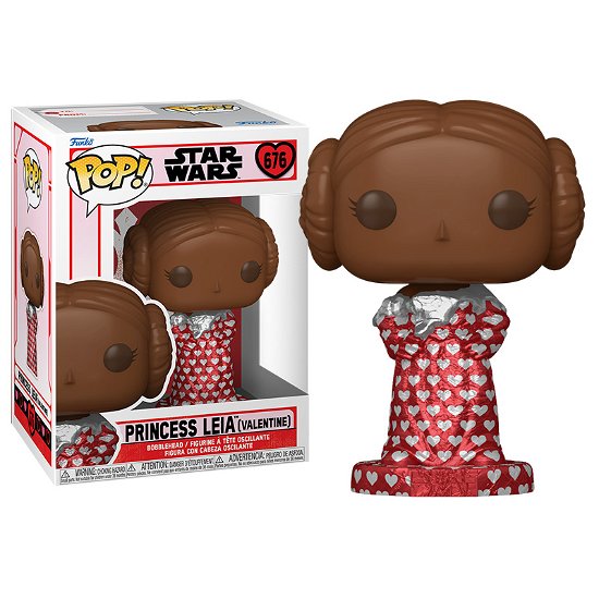 Pop! Star Wars: Valentines Chocolate Style Leia - Star Wars - Merchandise - Funko - 0889698762144 - 