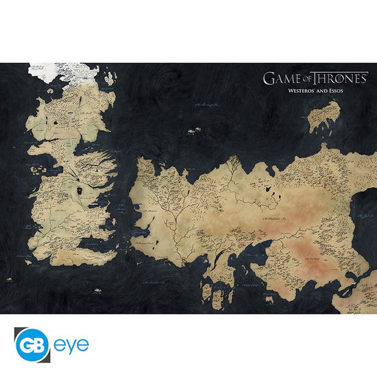 Cover for Game Of Thrones: ABYstyle · GAME OF THRONES - Poster «Westeros Map» (91.5x61) (Toys)