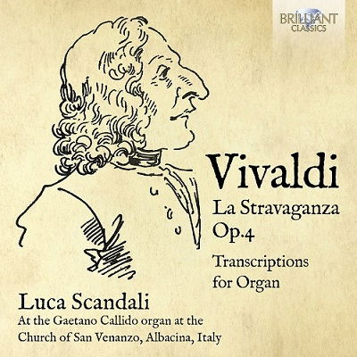 Cover for Luca Scandali · Vivaldi: La Stravaganza Op.4 Transcriptions for Organ (CD) (2023)