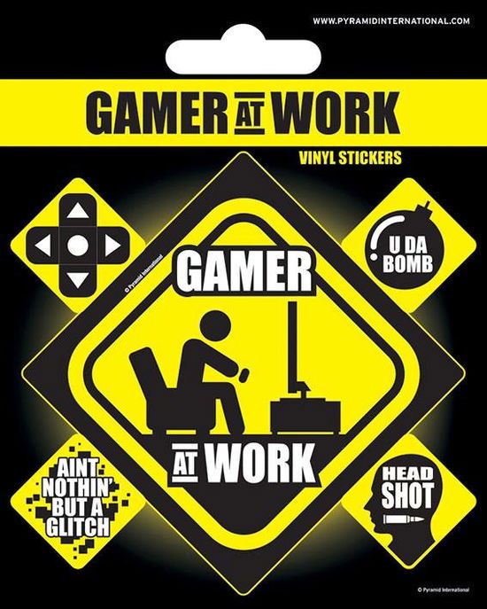 Gamer At Work Vinyl Sticker (set Adesivi) - Pyramid International - Produtos -  - 5050293474144 - 26 de novembro de 2019