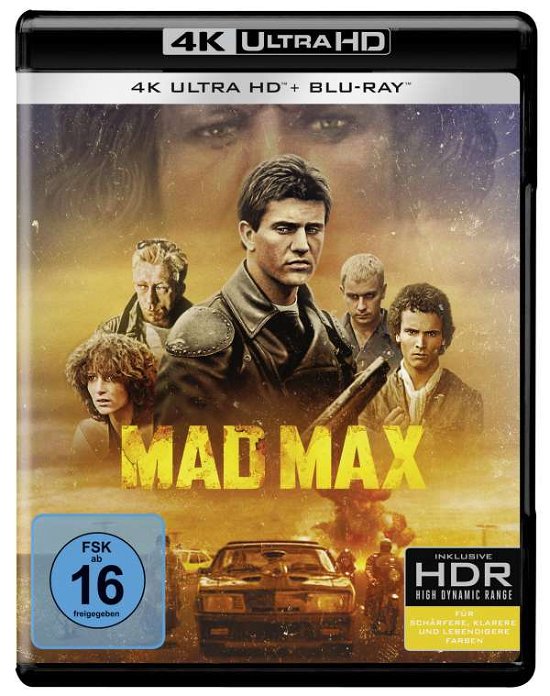 Cover for Mel Gibson,joanne Samuel,hugh Keays-byrne · Mad Max (4K Ultra HD) (2021)