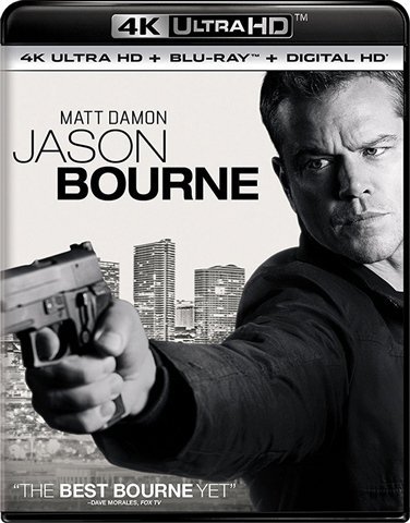 Cover for Jason Bourne · Bourne - Jason Bourne (4K UHD Blu-ray) (2017)