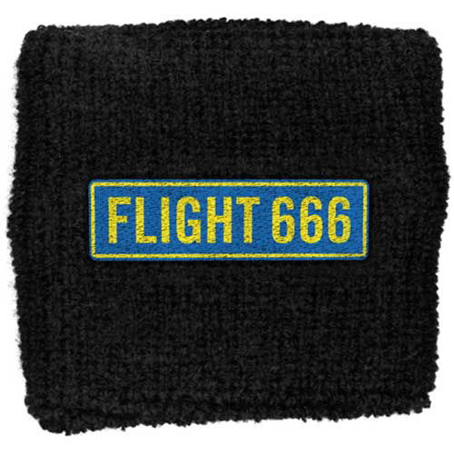 Iron Maiden Embroidered Wristband: Flight 666 (Retail Pack) - Iron Maiden - Fanituote -  - 5055339728144 - 