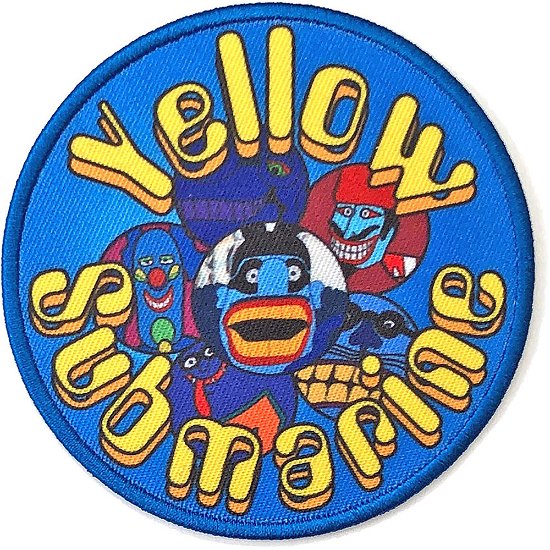 The Beatles Standard Woven Patch: Yellow Submarine Baddies Circle - The Beatles - Koopwaar -  - 5056170692144 - 