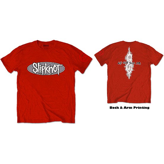 Cover for Slipknot · Slipknot Unisex T-Shirt: 22nd Anniversary Don't Ever Judge Me (Back &amp; Sleeve Print) (T-shirt) [size S] [Red - Unisex edition]