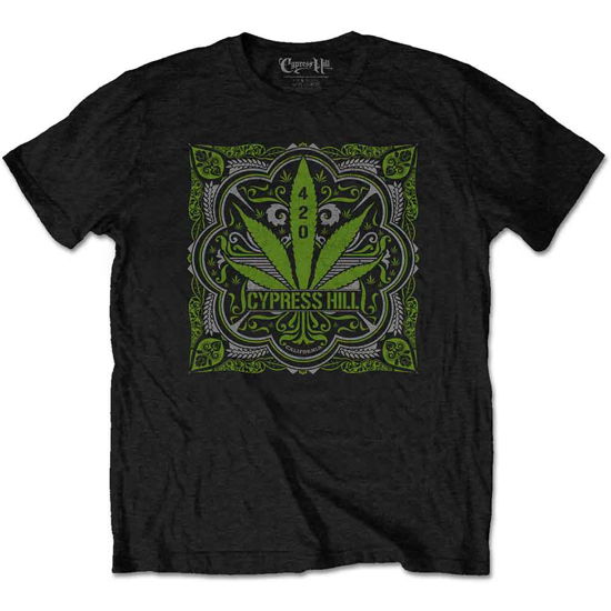 Cypress Hill Unisex T-Shirt: 420 Leaf - Cypress Hill - Mercancía -  - 5056368651144 - 