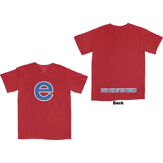 Rage Against The Machine Unisex T-Shirt: Big E (Back Print) - Rage Against The Machine - Koopwaar -  - 5056561052144 - 