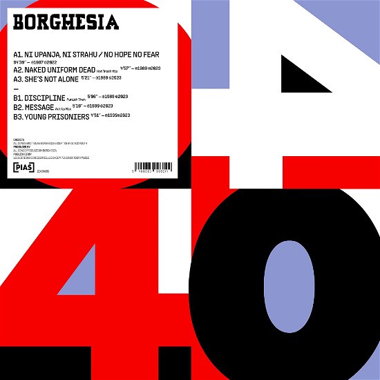Cover for Borghesia · [Pias] 40 (LP) [EP edition] (2023)