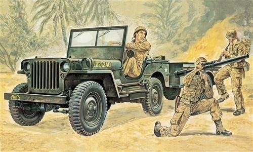 Cover for Italeri · Willys Mb Jeep With Trailer 1:35 (Toys)