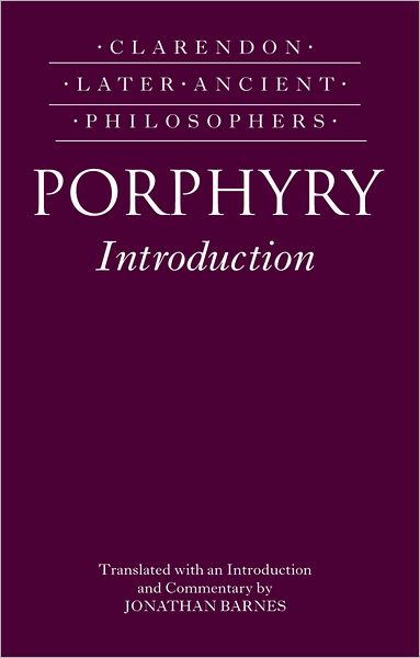 Cover for Barnes · Porphyry's Introduction - Clarendon Later Ancient Philosophers (Hardcover Book) (2003)