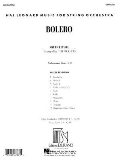 Cover for Maurice Ravel · Bolero (Paperback Book) (2003)