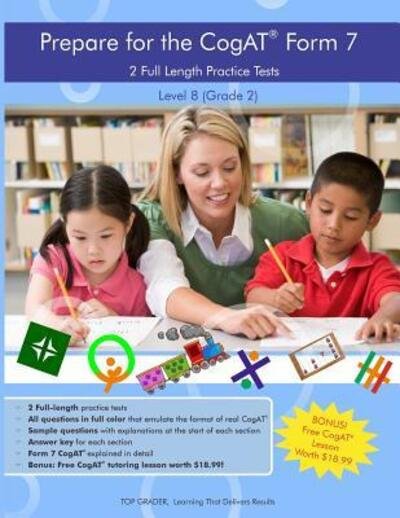 Cover for Top Grader LLC · Two Full Length Practice Tests for the CoGAT Form 7 : For Level 8 (Paperback Book) (2016)