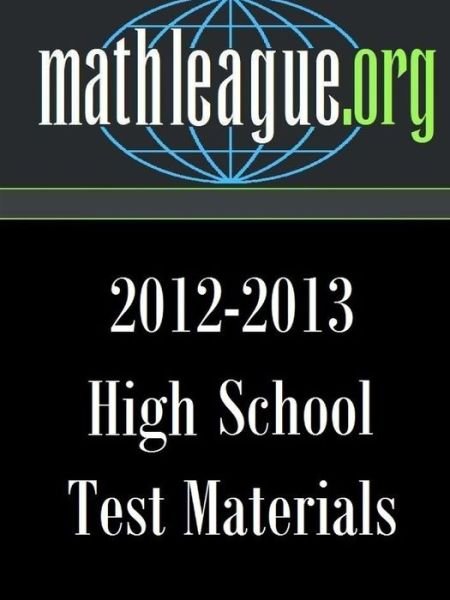 Cover for Tim Sanders · High School Test Materials 2012-2013 (Taschenbuch) (2013)