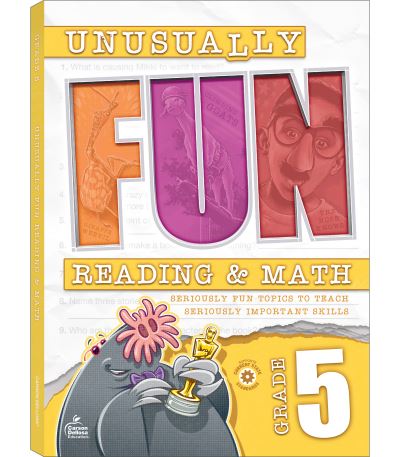 Cover for Chris Schwab · Unusually Fun Reading and Math Workbook, Grade 5 (Bok) (2023)