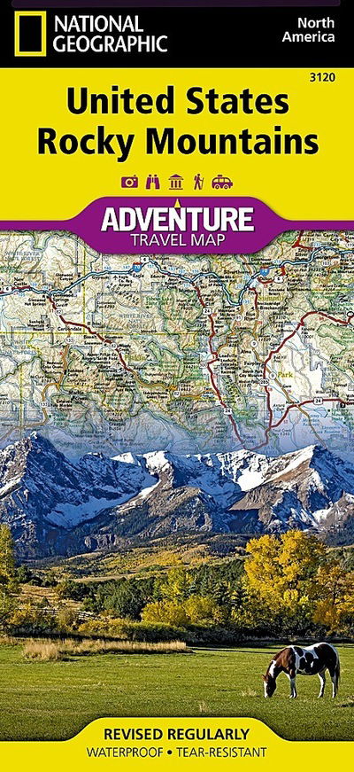 Cover for National Geographic Maps · United States, Rocky Mountains Adventure Map (Map) [2022nd edition] (2022)