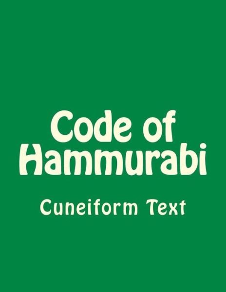 Cover for Hammurabi · Code of Hammurabi (Paperback Bog) (2015)