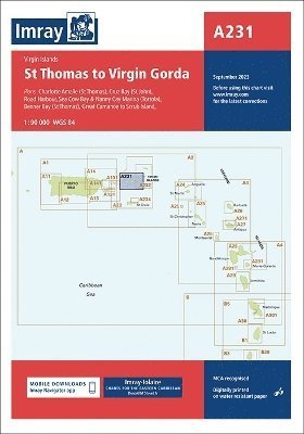 Cover for Imray · Imray Chart A231: St Thomas to Virgin Gorda - A Charts (Landkarten) [New edition] (2023)
