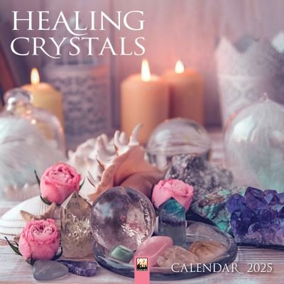 Cover for Flame Tree Studio · Healing Crystals Wall Calendar 2025 (Art Calendar) (Kalender) [New edition] (2024)