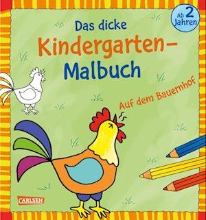 Cover for Katja Mensing · Das dicke Kindergarten-Malbuch: Auf dem Bauernhof (Pocketbok) (2022)