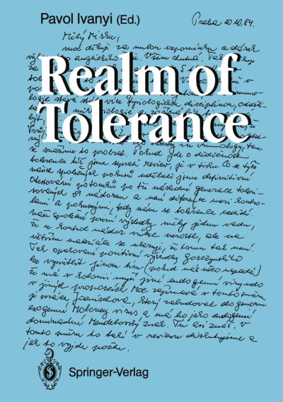 Cover for Pavol Ivanyi · Realm of Tolerance (Paperback Book) [Softcover reprint of the original 1st ed. 1989 edition] (2011)