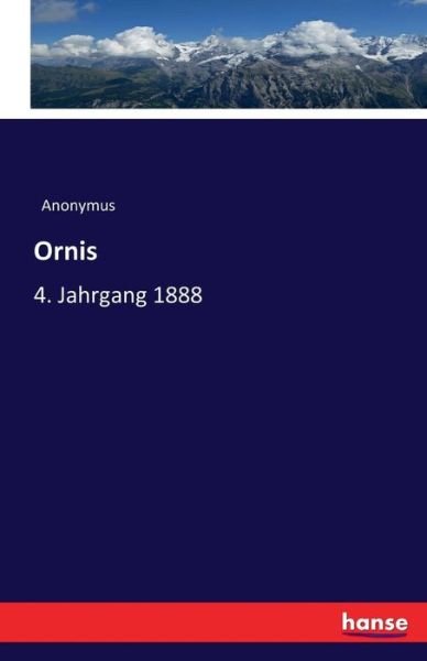 Cover for Anonymus · Ornis (Book) (2016)