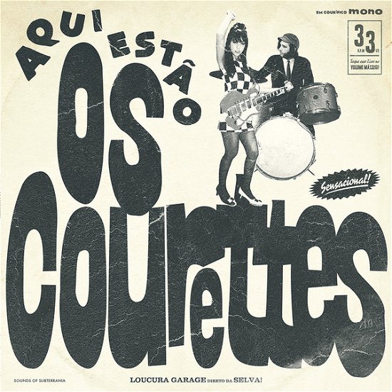 Cover for The Courettes · Aqui Estão (Here Are The Courettes) (10&quot;) (2017)