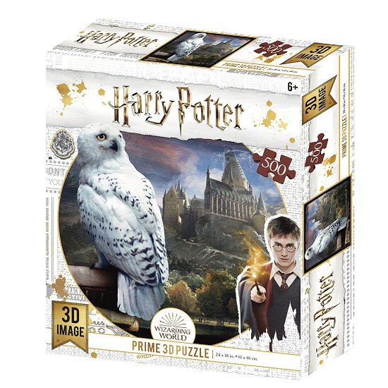 Harry Potter Hedwig Super 3D Puzzles 500pc (61cm x 46cm) - Harry Potter - Gesellschaftsspiele - HARRY POTTER - 0670889325145 - 10. Februar 2022