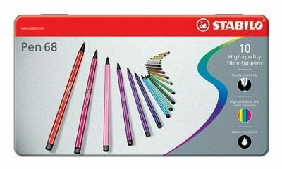 Cover for Stabilo · Stabilo Pen 68 In Metalen Doos 10Kl (Toys)