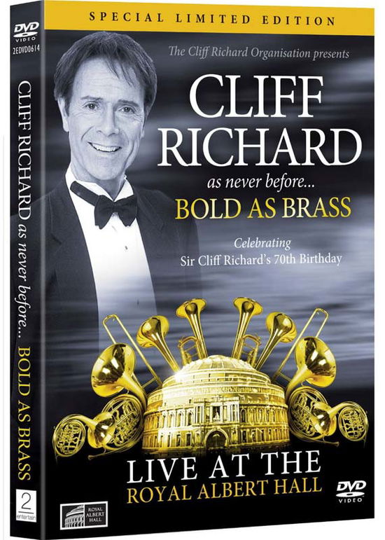 Cover for Cliff Richard: Bold As Brass - · Cliff Richard - Bold As Brass - Live at the Royal Albert (DVD) [Limited edition] (2024)