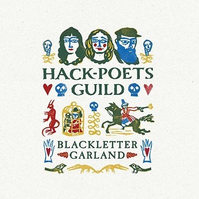 Cover for Hack-poets Guild · Blackletter Garland (Blue Marbled Vinyl) (LP) [Coloured edition] (2023)