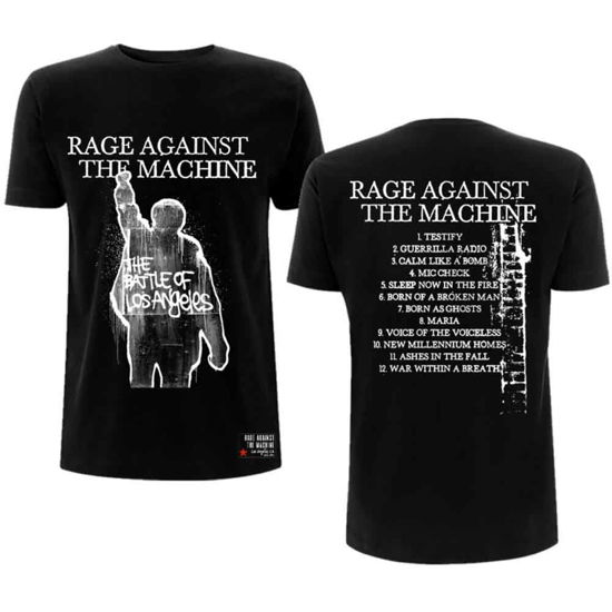 Rage Against The Machine Unisex T-Shirt: BOLA Album Cover (Back Print) - Rage Against The Machine - Mercancía -  - 5056187723145 - 