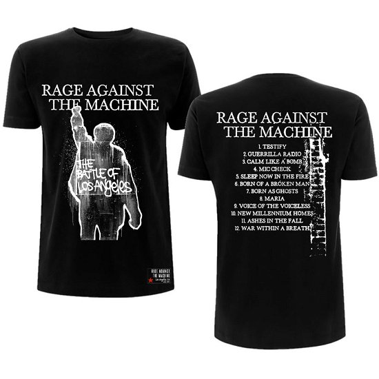 Cover for Rage Against The Machine · Rage Against The Machine Unisex T-Shirt: BOLA Album Cover (Back Print) (T-shirt) [size S] [Black - Unisex edition]