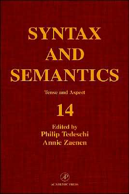 Cover for Stephen R. Anderson · Syntax and Semantics, Volume 14: Tense and Aspect (Hardcover Book) (1981)