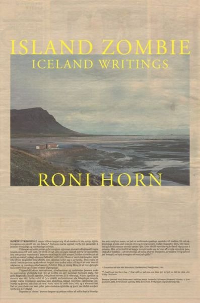 Cover for Roni Horn · Island Zombie: Iceland Writings (Gebundenes Buch) (2020)
