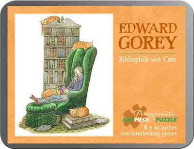 Cover for Edward Gorey · Gorey Bibliophile with Cat Tin Puzzle (Hardcover Book) (2013)