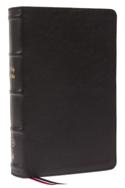 Cover for Thomas Nelson · KJV Holy Bible: Large Print Single-Column with 43,000 End-of-Verse Cross References, Black Genuine Leather, Personal Size, Red Letter, (Thumb Indexed): King James Version (Leather Book) (2022)