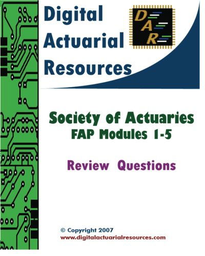 Cover for Digital Actuarial Resources · Review Questions for Fap Modules 1 Through 5 (Paperback Book) (2007)