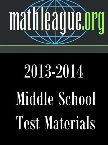 Cover for Tim Sanders · Middle School Test Materials 2013-2014 (Paperback Book) (2014)