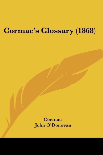 Cover for Cormac · Cormac's Glossary (1868) (Paperback Book) (2008)