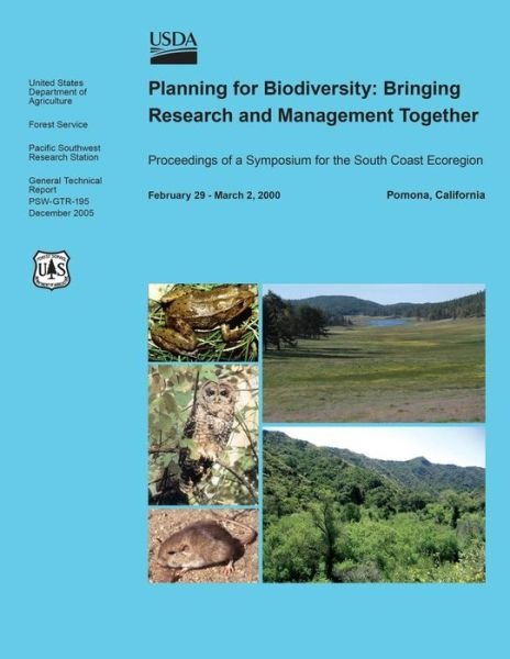 Cover for United States Department of Agriculture · Planning for Biodiversity: Bringing Research and Management Together (Paperback Book) (2015)
