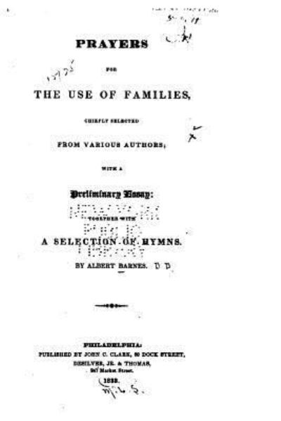 Cover for Albert Barnes · Prayers for the Use of Families, Chiefly Selected from Various Authors (Paperback Book) (2016)