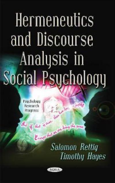 Cover for Salomon Rettig · Hermeneutics &amp; Discourse Analysis in Social Psychology (Paperback Book) (2017)